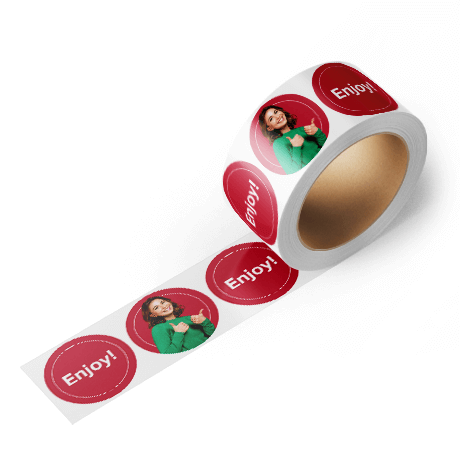 Etiquettes en rouleaux